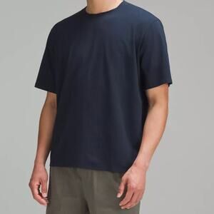 NWT LULULEMON Men's Pique Oversize Fit T Shirt in True Navy Sz L